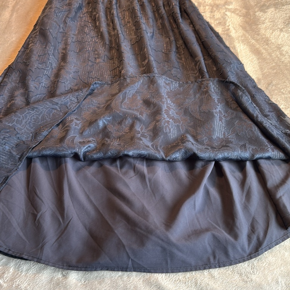 NWT Lost + Wander Celestial Glow Metallic Stripe Dress Navy Size Small - Picture 7 of 15